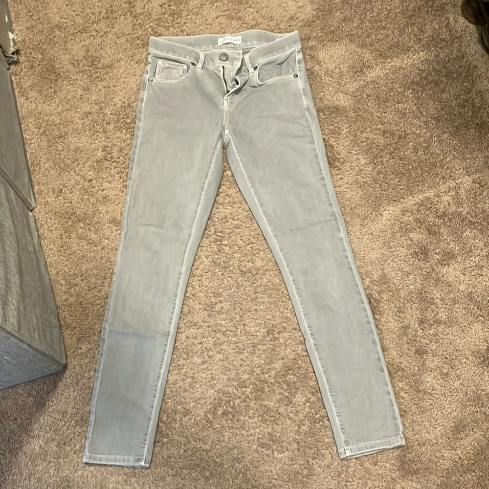 Loft modern skinny crop grey jeans